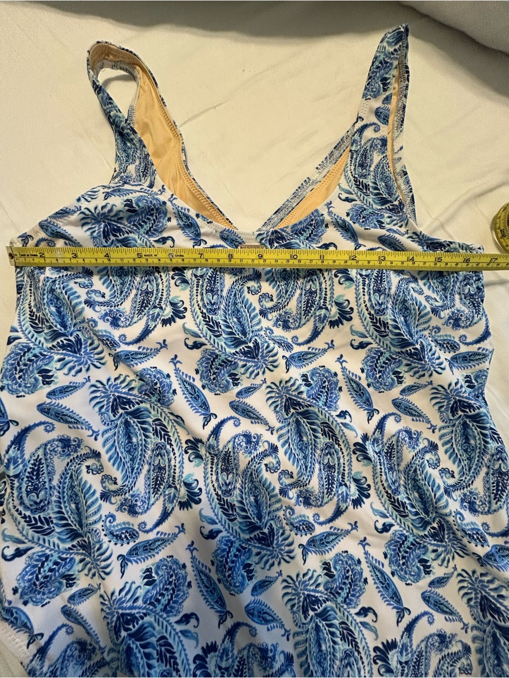 Cabana Life Blue Paisley One-Piece Swimsuit - Picture 8 of 10